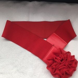 Red Embellished Belt